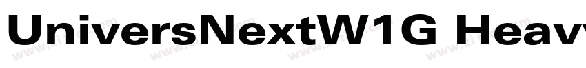 UniversNextW1G Heavy字体转换